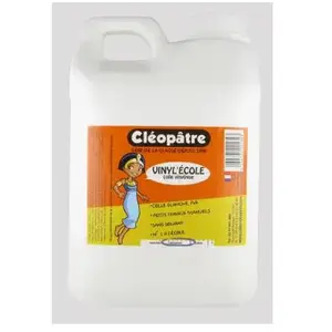 CLEOPATRE Colle vinylique blanche "Vinyl'école" - 2 kg - pas cher