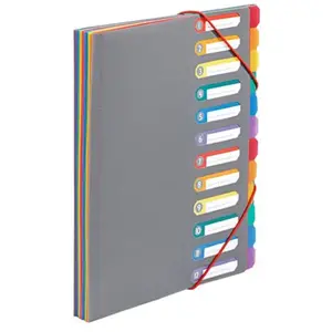 Trieur document A4 RAINBOW TOUCH Viquel Polypropylène Gris pas cher