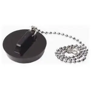 Bouchon bossage d'évier D47 à 52 avec chainette 30cm - WATTS - 4525066 pas cher