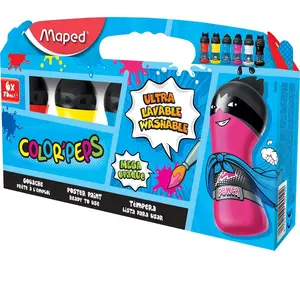 MAPED BL 6 X75ML GOUACHE PRIMAIRES pas cher