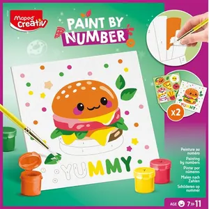 Comparateur de prix : Peinture enfant au numéro Maped Creativ Burger et Multifood