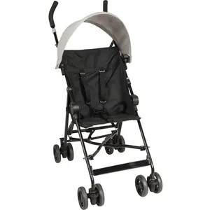 LOOPING Poussette Canne Fixe avec Canopy (Chiné Noir)