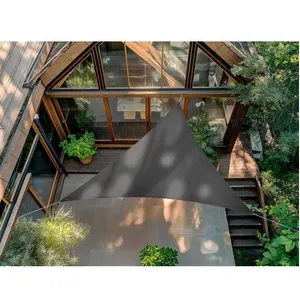Jardiline Voile D'ombrage Triangulaire Rivage Ardoise - 3,60 X 3,60 M - Qualité Premium Jardiline