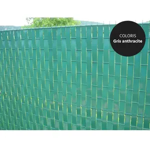 Comparateur de prix : JARDIDECO Lanière PVC pour palissade largeur 47 mm x 60 m+100 clips- Vert Foncé