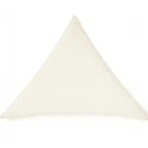 Jardiline Ombrière Macramé En Polycoton Triangulaire, Fait Main, 3 M - Jardiline pas cher