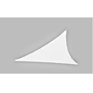 Voile d'ombrage triangulaire JARDIDECO - Blanc - 3,60 x 3,60 x 3,60 m ... pas cher