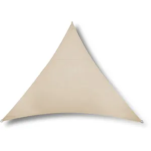 Voile dombrage triangulaire RIVAGE Grège - 5 x 5 x 5 m - Qualité Premium Jardiline pas cher