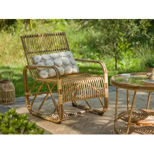 Jardiline Fauteuil De Jardin Carré En Rotin Tressé - Jardiline pas cher