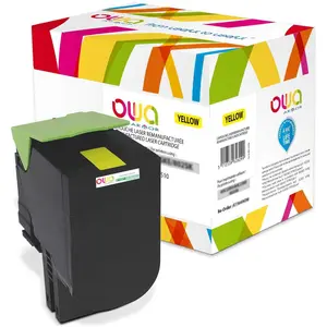 OWA Compatible cartouche de toner jaune remanufacturé équivalent LEXMARK 80C2SC0 - ARMOR pas cher
