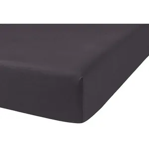 Drap Housse 2 Pers 160x200 Anthracite pas cher