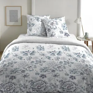 Parure housse de couette 3 pcs 200x200 cm 100% coton 57 fils ambre pas cher