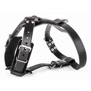 MARTIN SELLIER Harnais cuir 21/65 noir pas cher