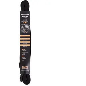 Laisse pour chien longue plat Martin Sellier - Noir - 20 mm x 10 m