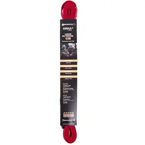 Laisse pour chien longue plat Martin Sellier - Rouge - 20 mm x 5 m pas cher