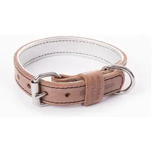 Martin Sellier Halsband Hond Dakota Leer Zalmkleurig pas cher