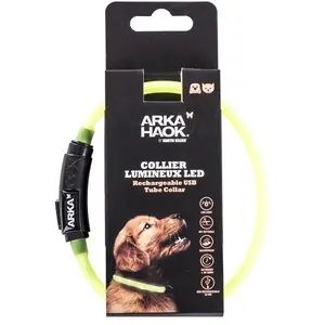 Martin Sellier Martin Sellier - Collier Tube Plat Led Jaune 1 X 70 Cm  - Jaune