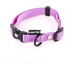 Verstelbare nylon hondenhalsband klassiek Martin Sellier S