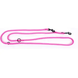 Laisse Pour Chien Multi-Position Nylon Martin Sellier 9 Mm Mixte Rose