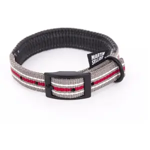 Collier Pour Chien Nylon Trio Martin Sellier S 16/35 Cm Mixte Gris
