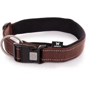 Collier Pour Chien Nylon Réglable Arka Haok Xl 40x50/70 Cm Mixte Marron pas cher