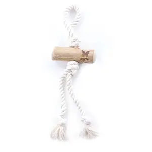 Martin Sellier Jouet Pour Chien Bois Corde Poignée 2 Cores Martin Sellier Expresso Tu Mixte Beige