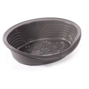 Hondenmand plastic bruin 93x67 cm pas cher