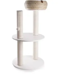 Martin Sellier Arbre À Chat Double Martin Sellier 98 Cm Mixte Blanc