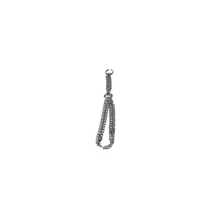 MARTIN SELLIER Collier Chaîne 1/2 Étrangleur 2 Rangs - 60 Cm pas cher