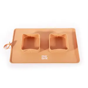 Martin Sellier Gamelle Pour Chien Double Pliable Martin Sellier 600 Ml Mixte Jaune
