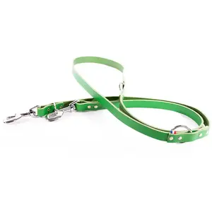 Laisse Pour Chien En Cuir Multi Bicolore Martin Sellier 499 18/200 Cm Mixte Vert