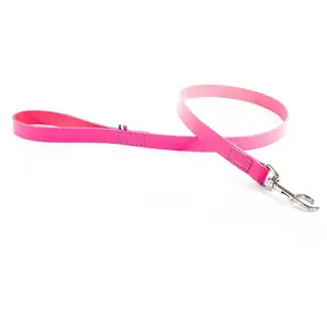 Laisse pour chien en cuir bicolore Martin Sellier 499 - Rose - 14/100 ... pas cher