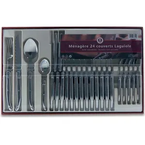 LAGUIOLE PRODUCTION Ménagère 24 pièces inox pas cher