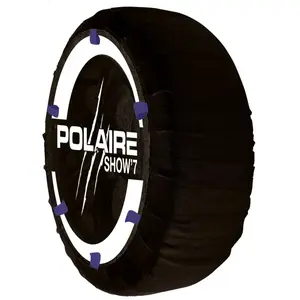 Polaire SHOW 7 - Paire de Chaînes Textiles à Neige Haute Résistance pour Véhicules Utilitaires Légers et 4X4 - Type Chaussett pas cher