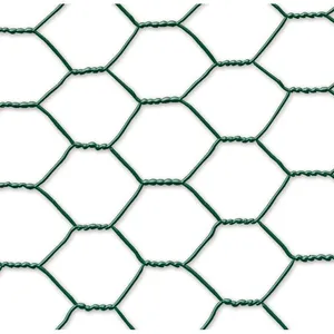 Nortene Grillage métal plastifié - 1 x 10 m/13 x 0,7 mm ""Galvanex Plast 13"" - triple torsion - Vert pas cher