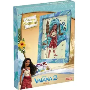 Kit loisir créatif - LANSAY - Collection sequins - Vaiana - Dès 7 ans pas cher