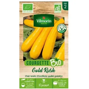 VILMORIN Sachet graines Courgette Jaune Gold Rush BIO pas cher