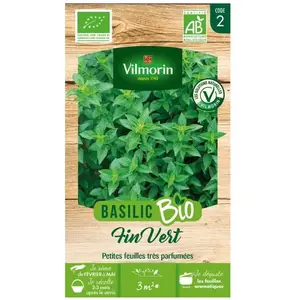 Basilic fin vert bio Vilmorin pas cher