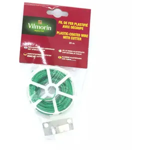 Vilmorin Fil de fer plastifié avec découpe longueur 20m - VILMORIN pas cher