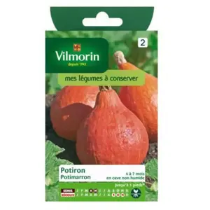 Potiron potimarron - VILMORIN - Graines - Variété riche en vitamines - Goût fin - Conservation hiver