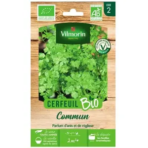 Graine de Cerfeuil commun bio Vilmorin - Aromatique - Graines potagères - Vert pas cher