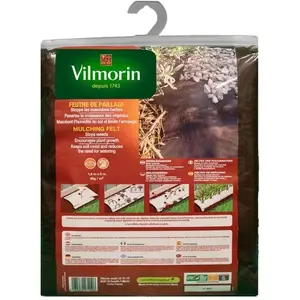Feutre de paillage - VILMORIN - 1,6 x 5 m - Anti mauvaises herbes - Economie d'arrosageVendu parcdiscount