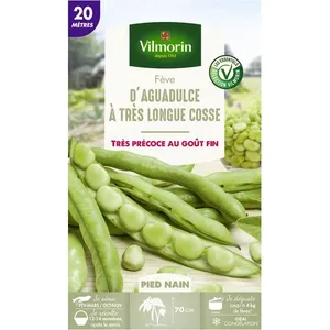 VILMORIN Fève d'Aguadulce à Très Longue Cosse - 20 m