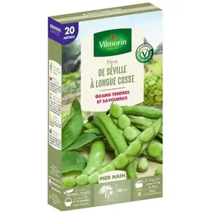 VILMORIN Graines de Feve de Séville à longue cosse - 20 mètres pas cher