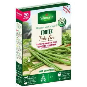 VILMORIN Graines de Haricot vert sans fil FORTEX 20 mètres pas cher