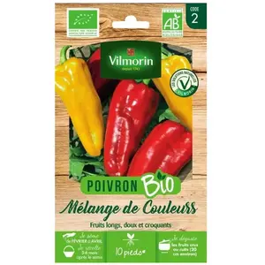 Poivron mélange de couleurs bio Vilmorin