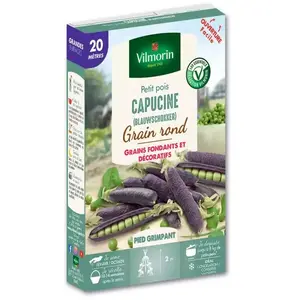 VILMORIN Graines de Pois à Rames Capucine ( Blauwshokker ) - 20 mètres- pas cher