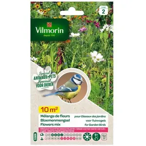 VILMORIN Sachet de graines Mélange de fleurs attire les Oiseaux 10m²-