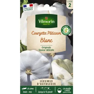Graines - Vilmorin - Pâtisson blanc - Légumes d' Autrefois pas cher