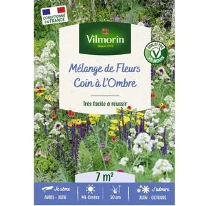 Graines - Vilmorin - Coin ombre - 7 m² - Mélange de fleurs pas cher