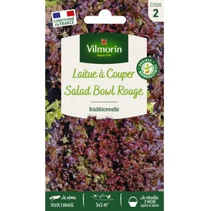 Graines - Vilmorin - Laitue à couper Red Salad Bowl pas cher